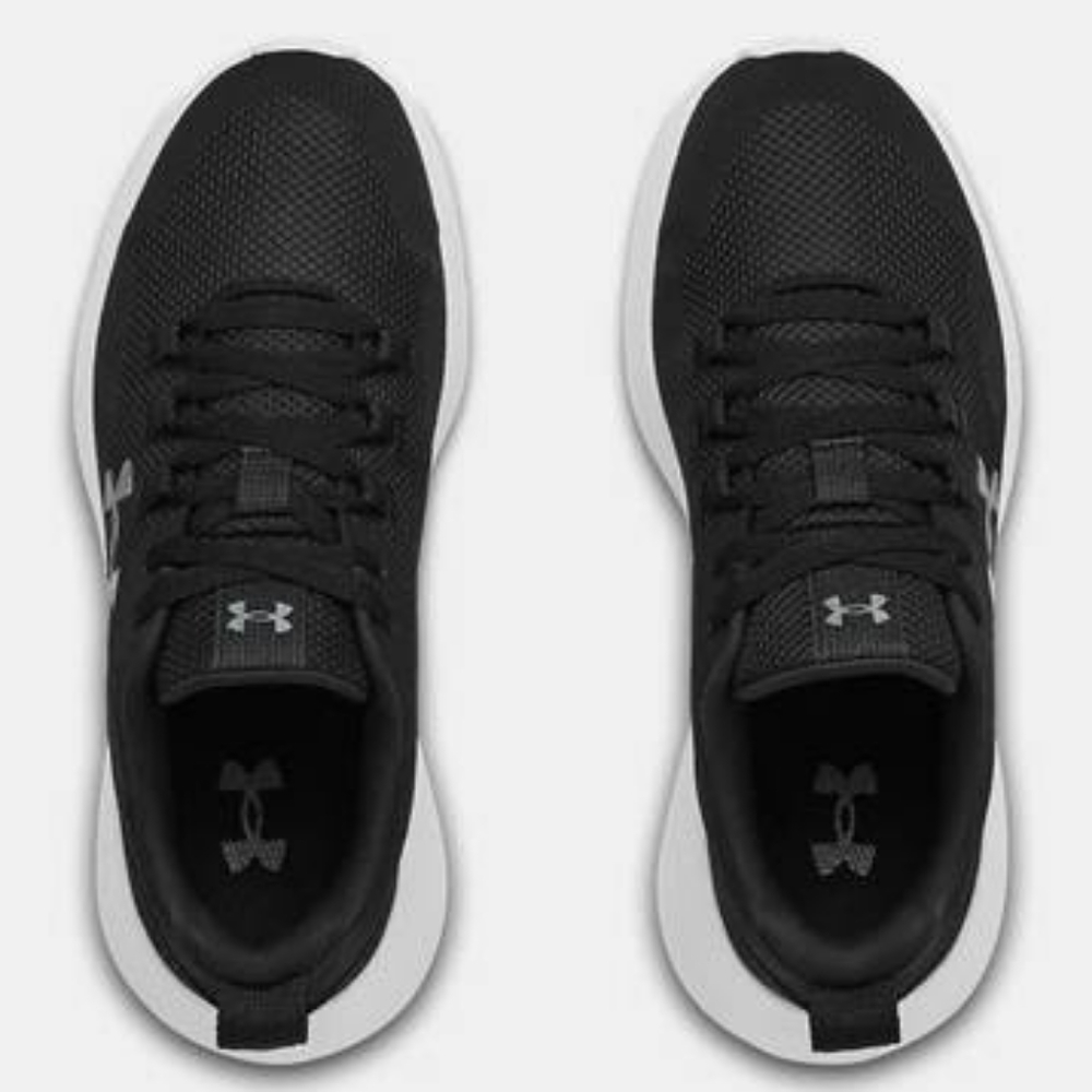 Women's Size 6 UA Essential Sportstyle Shoes NWT Black White NEW Sneakers Womens - Picture 5 of 6